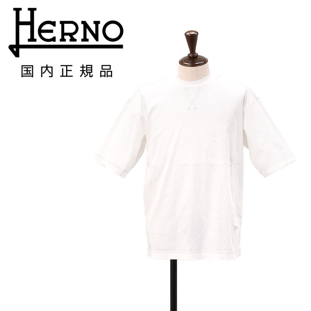ヘルノ HERNO 半袖Tシャツ メンズ クルーネックTシャツ インターロック