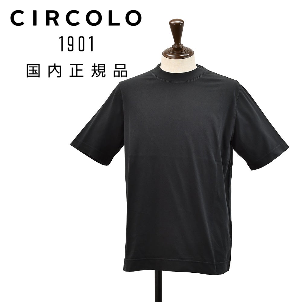 半額　HERNO ヘルノダークブルー半袖ニット　 Tシャツ 48 L リブ　綿 ヘルノ HERNO ニットTシャツ メンズ 半袖ニットソー ワッフル編み