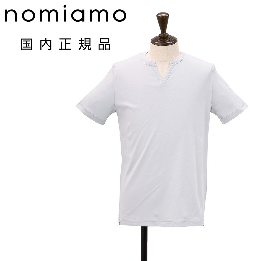 ノミアモ nomiamo スキッパーネックTシャツ メンズ 半袖カットソー