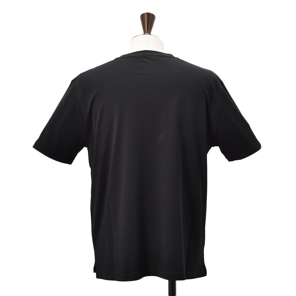 ノミアモnomiamo半袖Tシャツメンズクルーネックカットソースーピマコットンブラック黒40Gハイゲージレギュラーシルエット日本製国内正規品でらでら公式ブランド