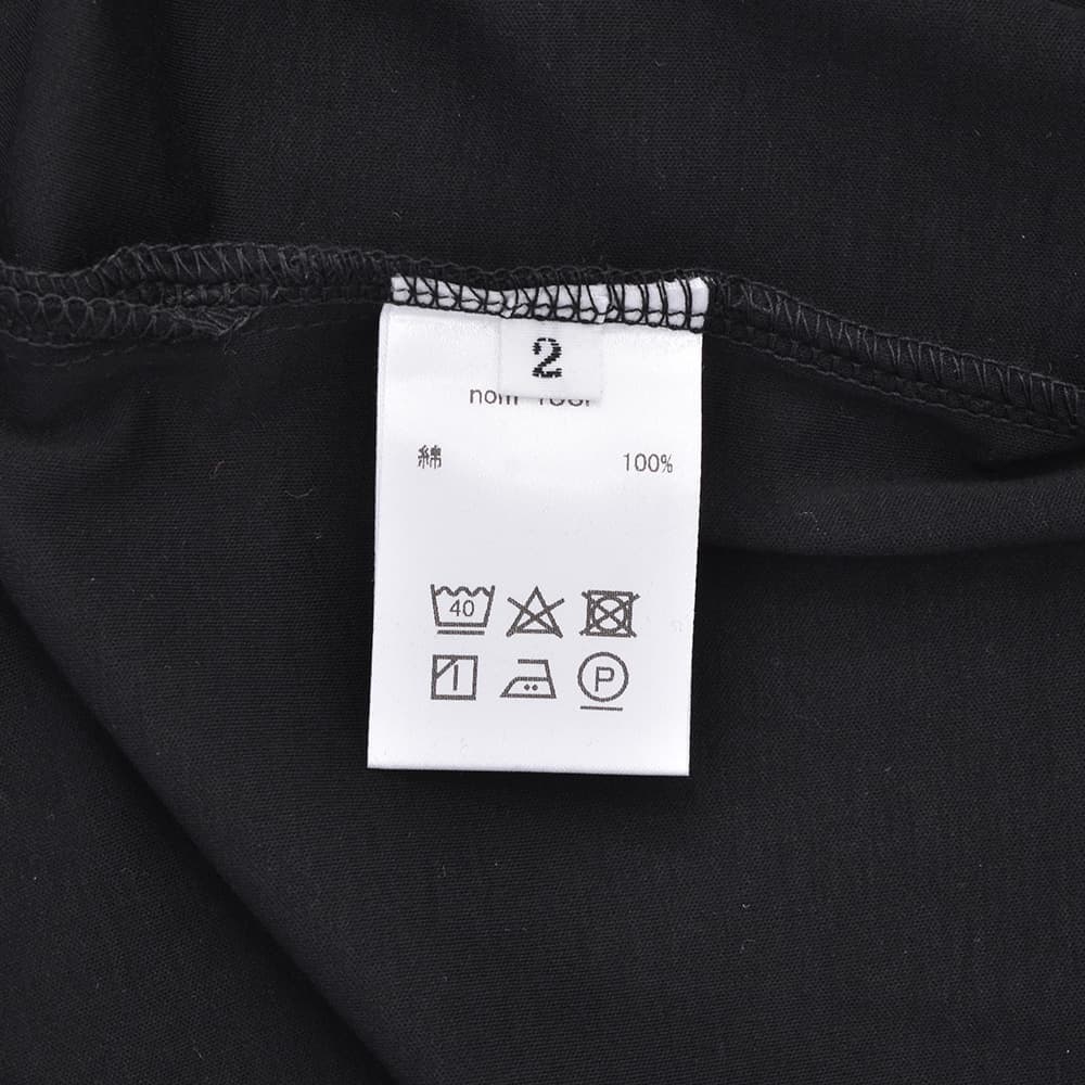 ノミアモnomiamo半袖Tシャツメンズクルーネックカットソースーピマコットンブラック黒40Gハイゲージレギュラーシルエット日本製国内正規品でらでら公式ブランド