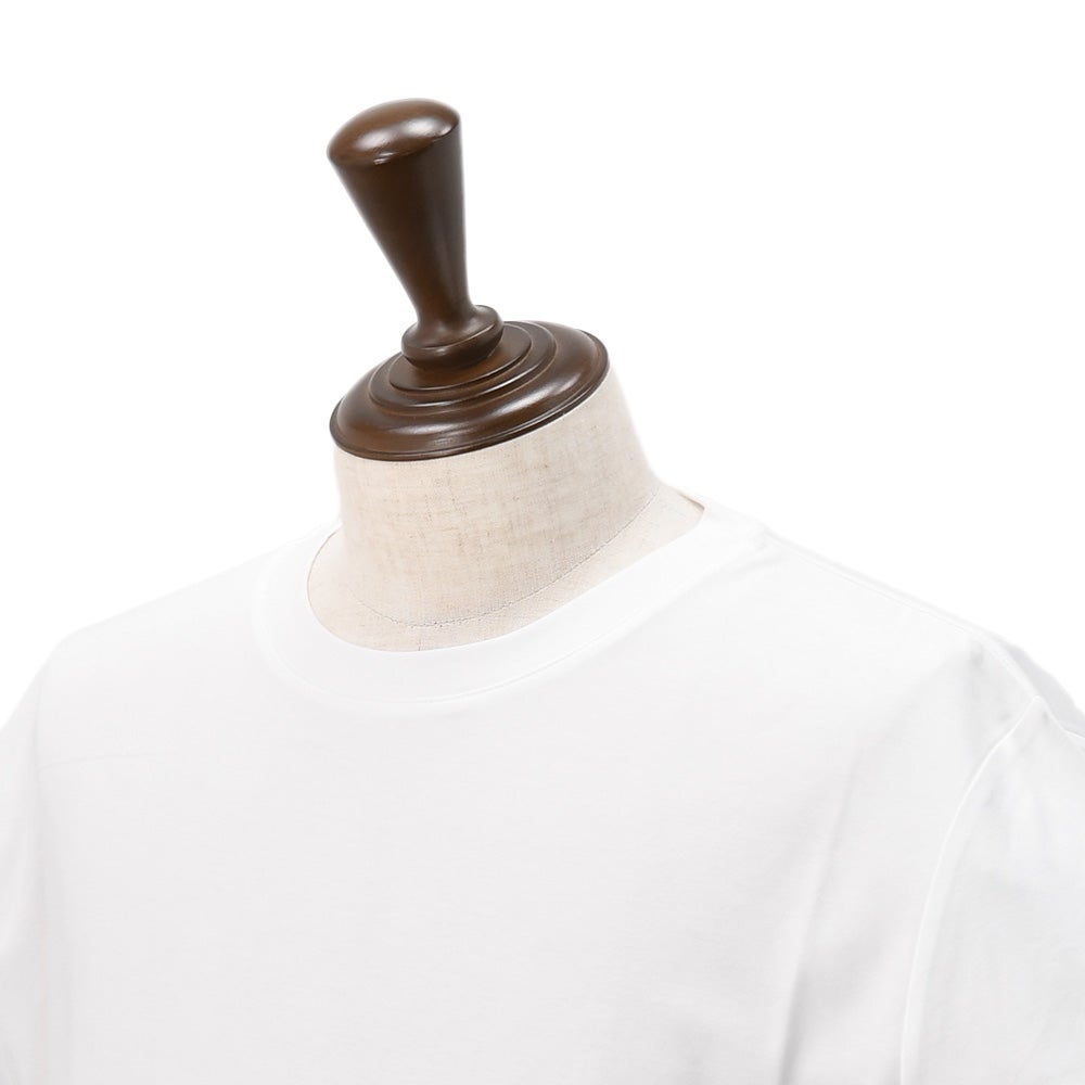 ノミアモnomiamo半袖Tシャツメンズクルーネックカットソースーピマコットンホワイト白40Gハイゲージレギュラーシルエット日本製国内正規品でらでら公式ブランド