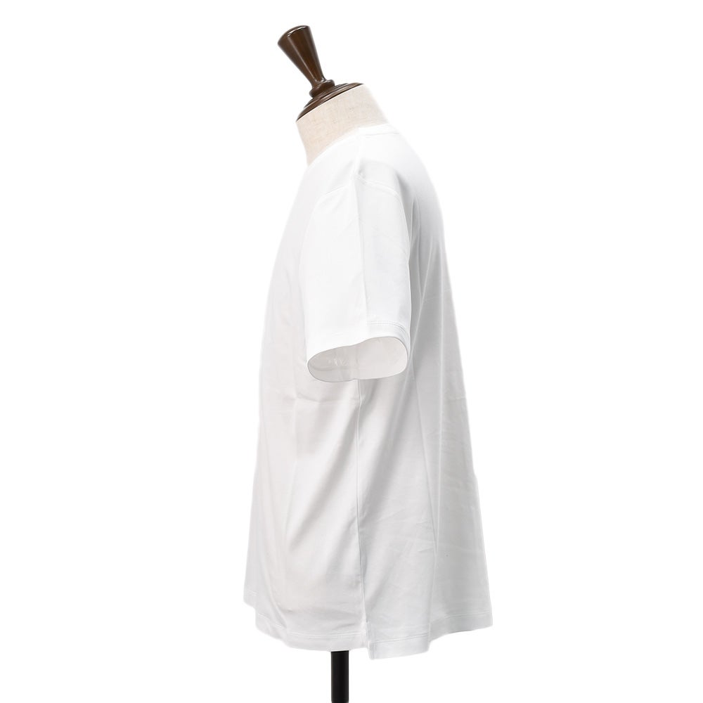 ノミアモnomiamo半袖Tシャツメンズクルーネックカットソースーピマコットンホワイト白40Gハイゲージレギュラーシルエット日本製国内正規品でらでら公式ブランド