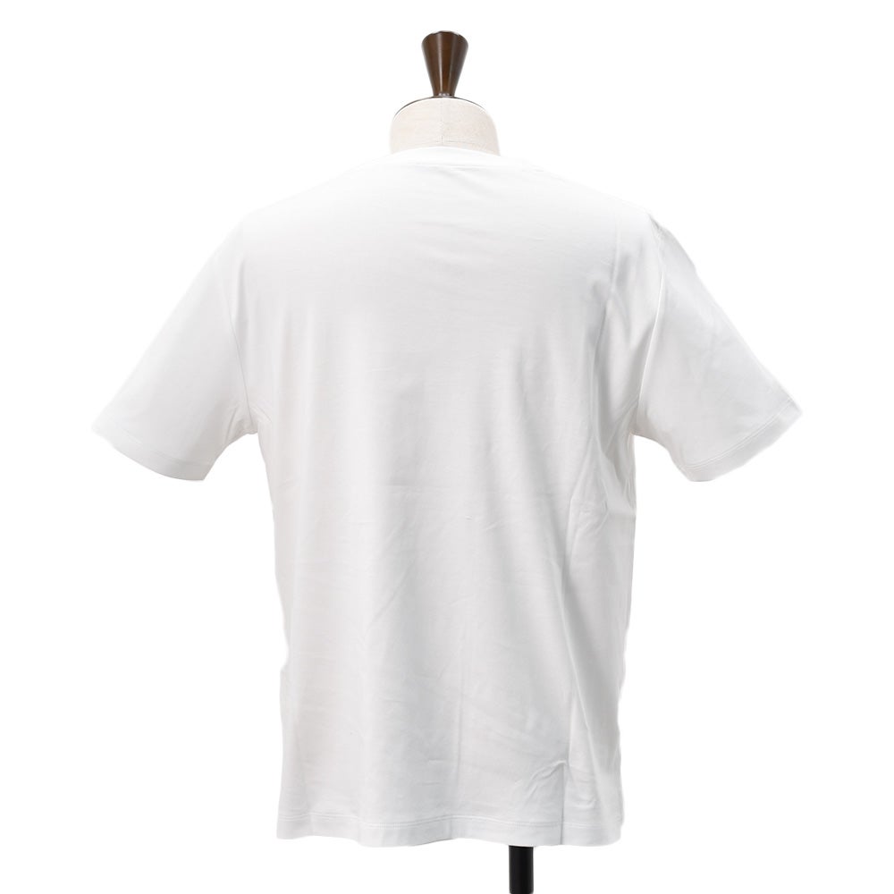 ノミアモnomiamo半袖Tシャツメンズクルーネックカットソースーピマコットンホワイト白40Gハイゲージレギュラーシルエット日本製国内正規品でらでら公式ブランド
