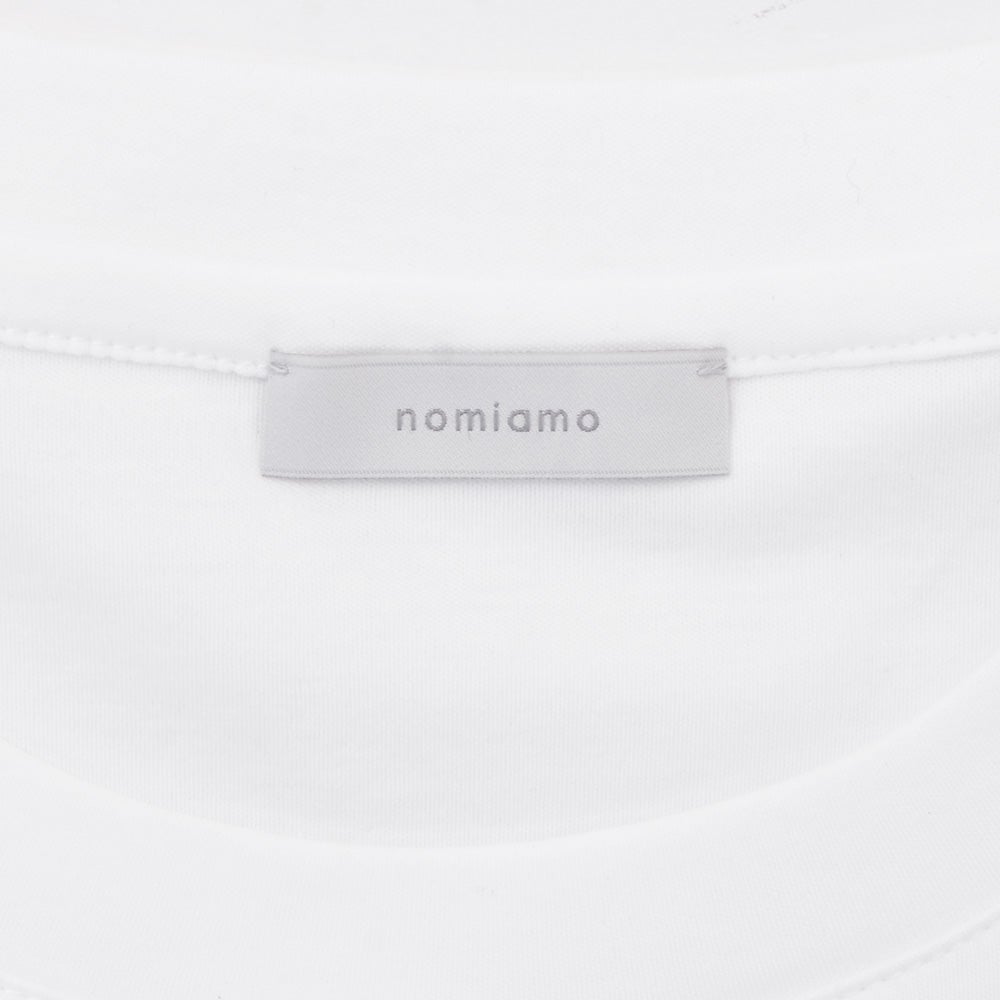 ノミアモnomiamo半袖Tシャツメンズクルーネックカットソースーピマコットンホワイト白40Gハイゲージレギュラーシルエット日本製国内正規品でらでら公式ブランド