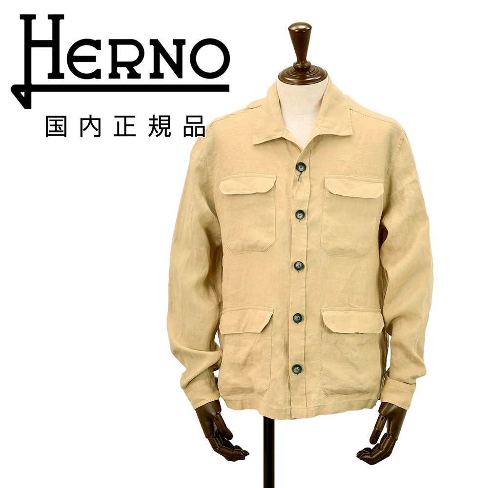 ヘルノ HERNO サファリジャケット メンズ M-65型ライトブルゾン