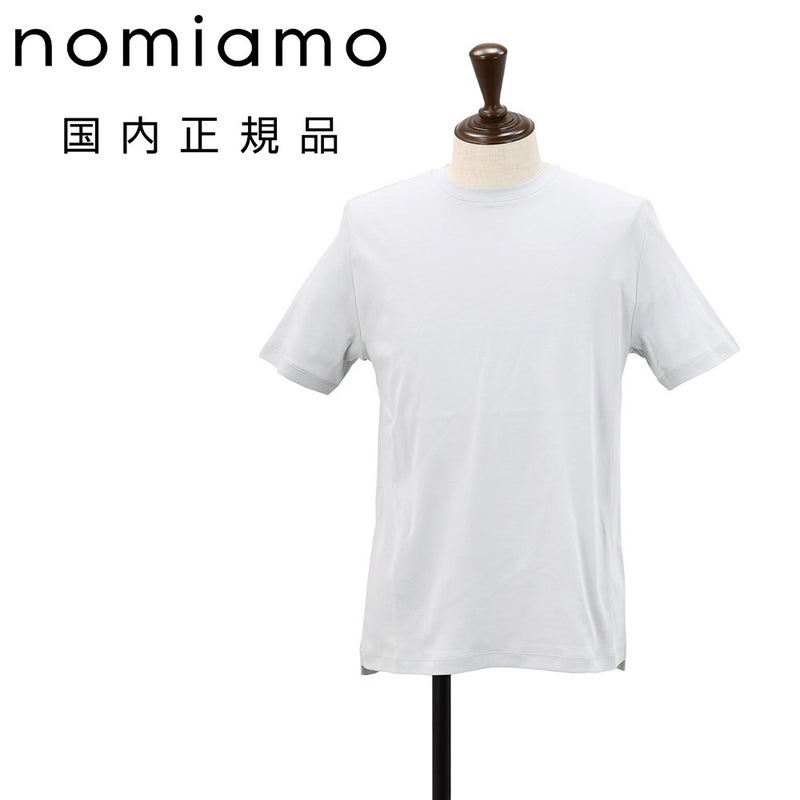 nomiamo(ノミアモ)超長綿 クルーネックTシャツ アイスグレー