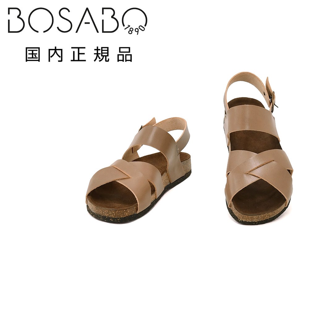 ボサボ BOSABO クロスレザーサンダル メンズ ストラップサンダル 296