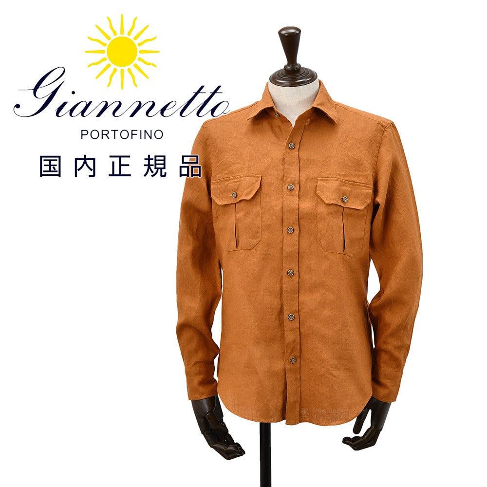 ジャンネット GIANNETTO サファリシャツ メンズ CPOシャツ NEWAVIATORL