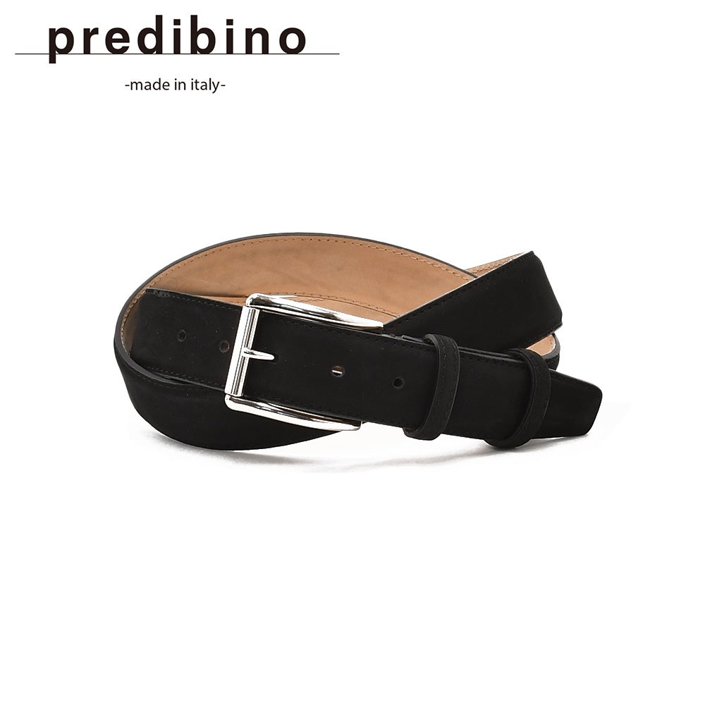 プレディビーノ Predibino レザーベルト メンズ カーフスエードレザー