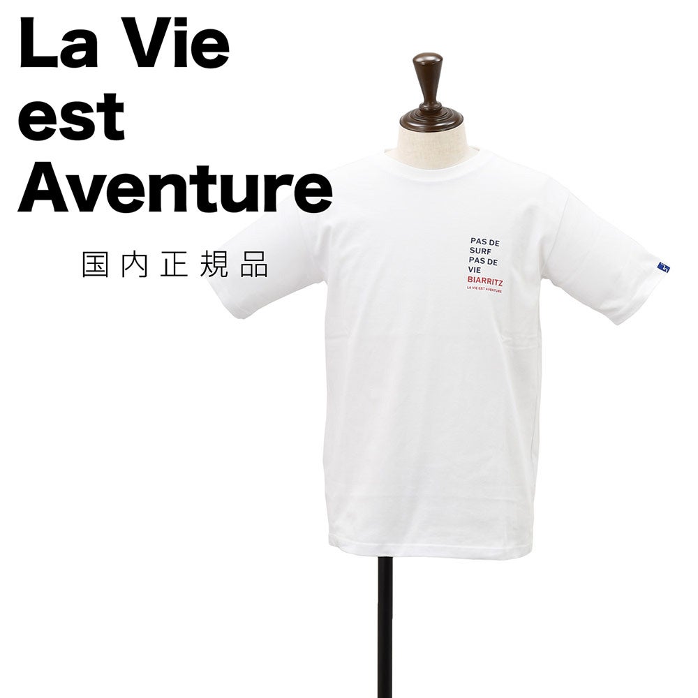 LA VIE ELU ノベルティTシャツ 半袖 La Vie est Aventure ラ ヴィ エ アバンチュール 半袖Tシャツ メンズ