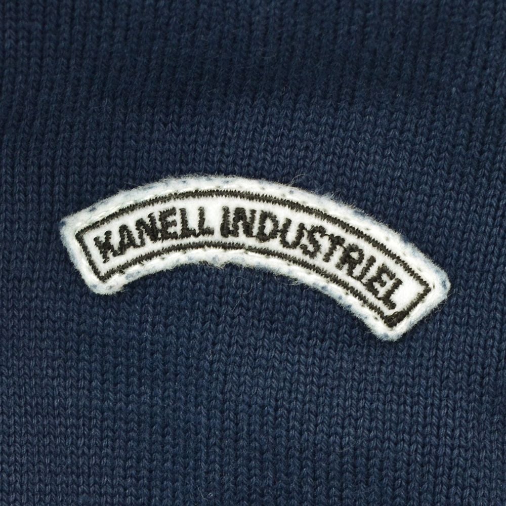 カネルKANELLモックネックニットメンズロングスリーブボナパルトBONAPARTECOLMONTANTネイビー別注モデルオーガニックコットンヴィンテージリブ国内正規品でらでら公式ブランド