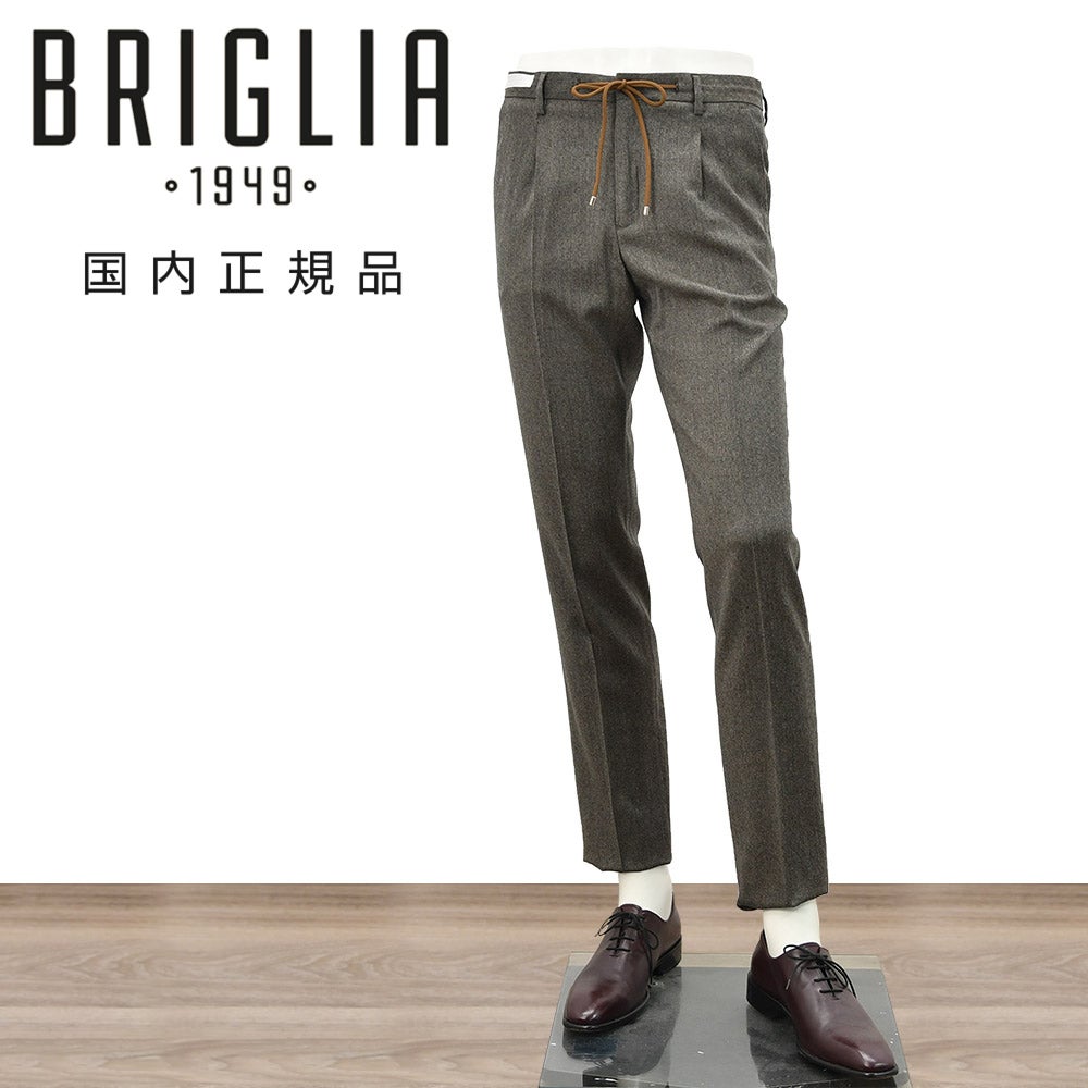 ブリリア BRIGLIA1949 イージースラックス メンズ テーパードパンツ