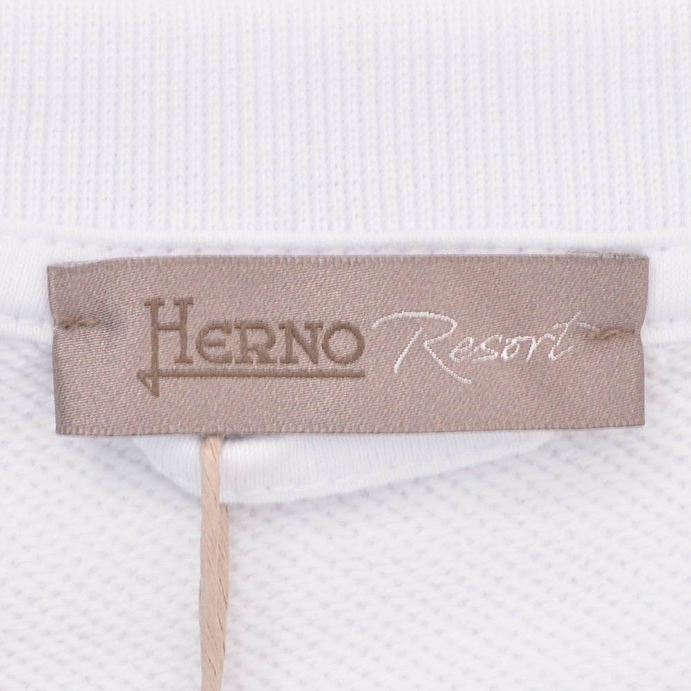 【preSALE!30%off】ヘルノリゾートHERNORESORT長袖トレーナーメンズスウェットシャツクルーネックホワイト白JG00033URCOTTONSWEATER変形型ポケットシルバープレート国内正規品でらでら公式ブランド