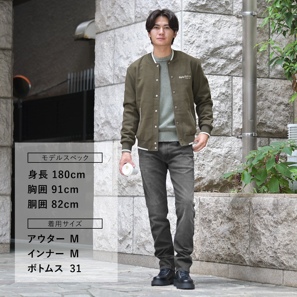 【75th記念ポイント2倍】リプレイREPLAYストレートデニムパンツメンズストレッチジーンズハイパーフレックスHYPERFLEXGROVERグローバーモデル11.5オンスブラックウォッシュレザーバックパッチ国内正規品でらでら公式ブランド