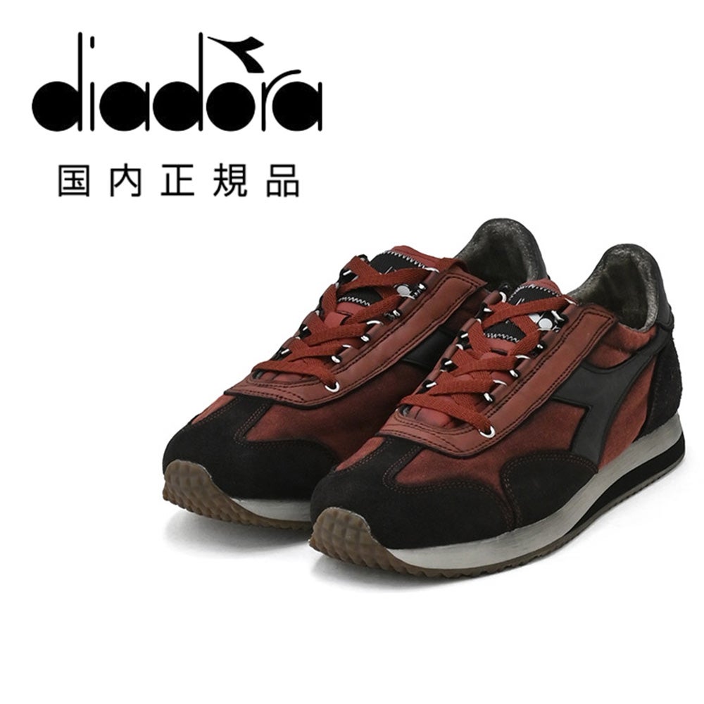 DIADORA HERITAGE エキップ ダーティー ボルドー×ブラック