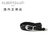 アルベルトルティALBERTOLUTIレザーメッシュベルトメンズプンターレカーフスムースレザーブラック黒25mm幅ウエスタン真鍮バックルブランド刻印国内正規品でらでら公式ブランド